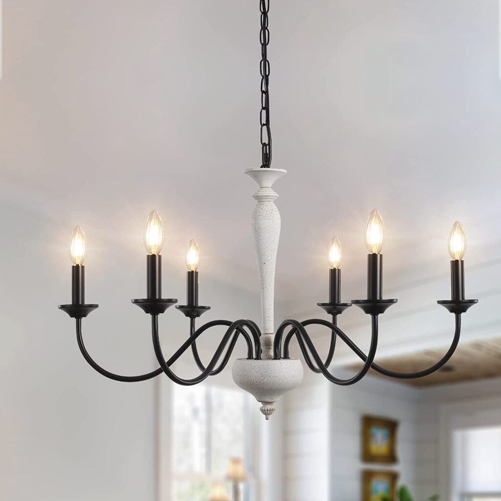 French country cottage decorating ideas - a chandelier