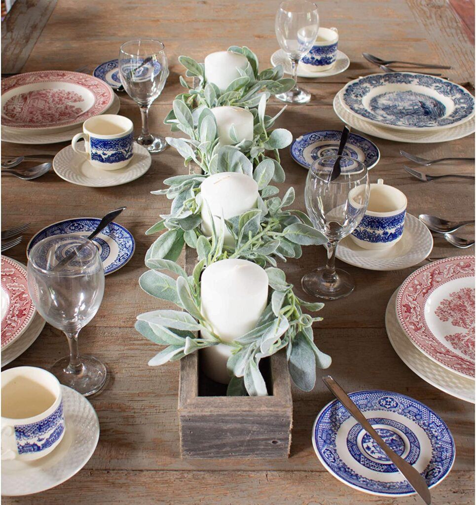 French country cottage decorating ideas - Centerpiece Barnwood Box