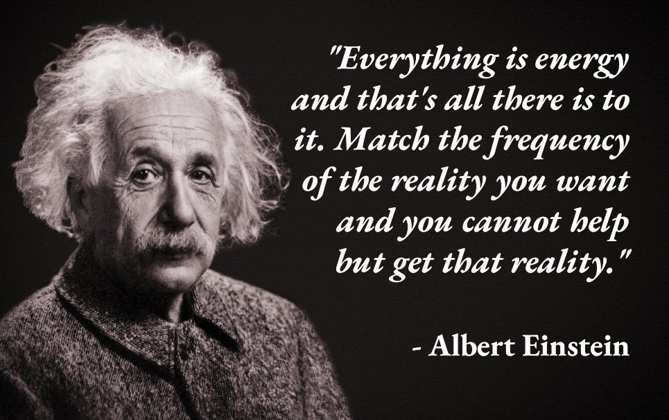 The science behind law of attraction: picture of Albert Einstein