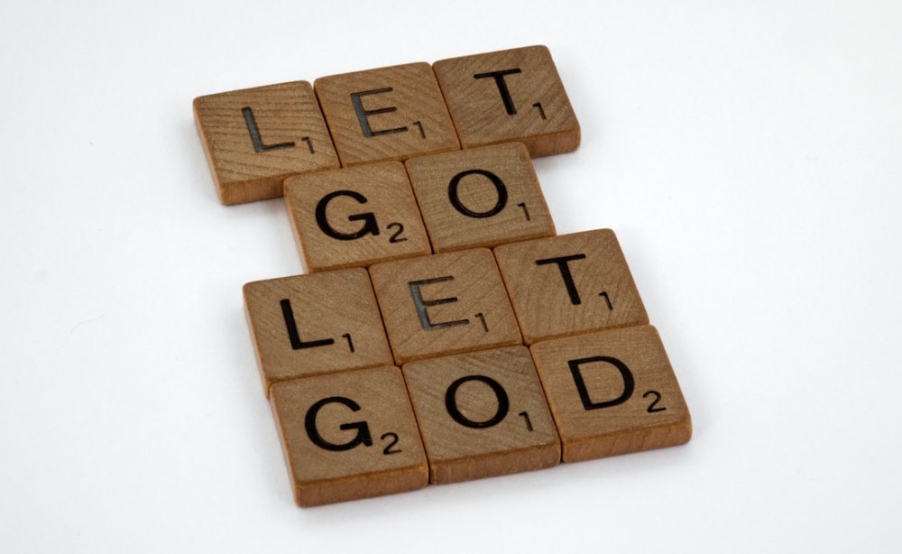 instant manifestation affirmations: a quote saying "let go let god"