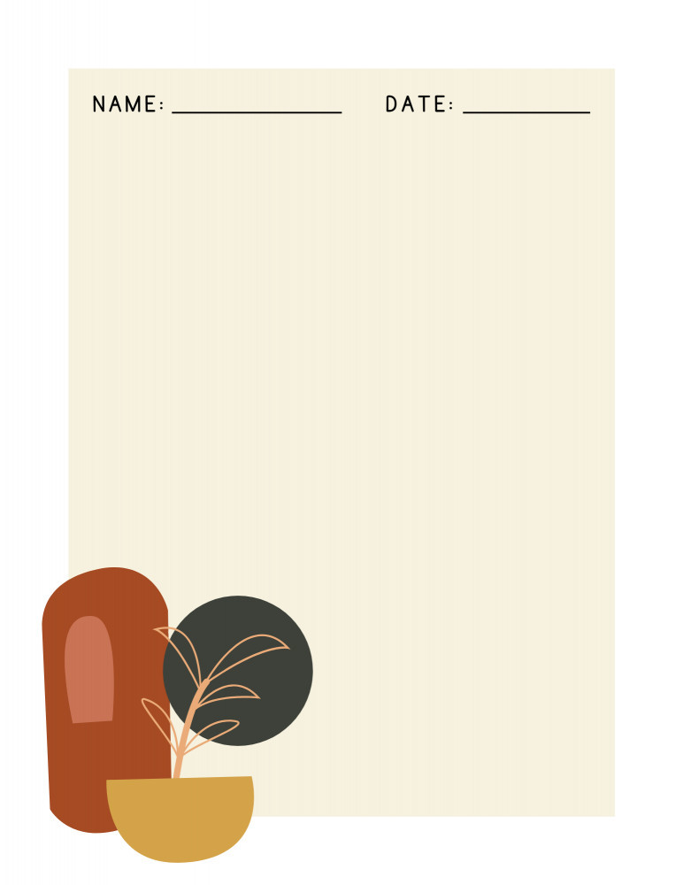 Free Printable Journal Templates: a cute template for daily journal