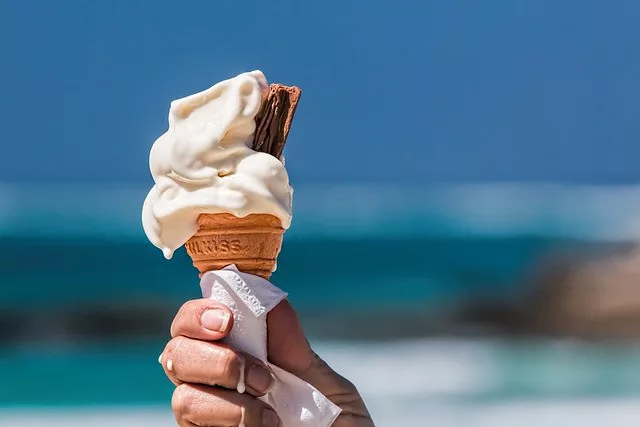summer bucket list ideas: an ice cream is melting