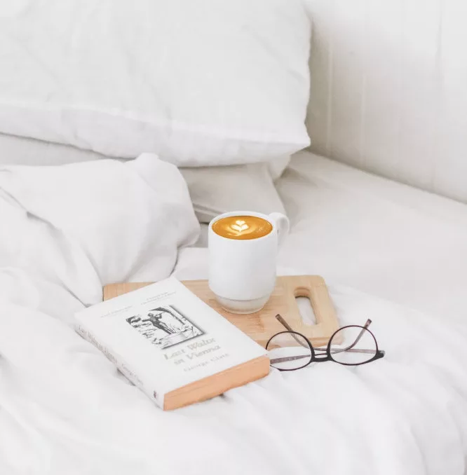 12 signs of spiritual awakening: book and coffee