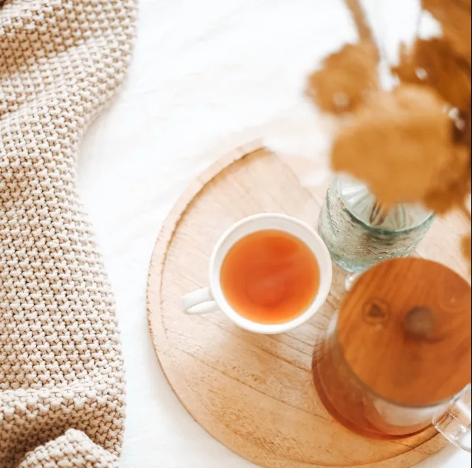 What is the best tea to drink for anxiety? a cup of tea on the table