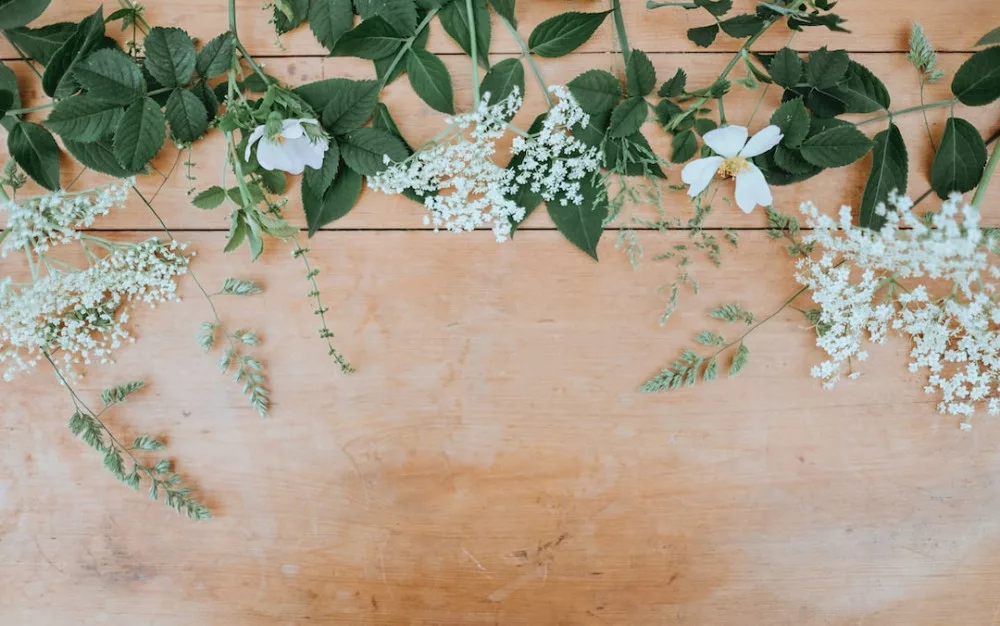 5 ways to boost your self confidence instantly: white flowers on a table