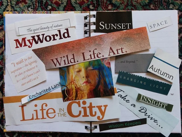 how to use a vision board to activate the law of attraction: a vision board